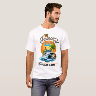 T-Shirt name Personalised Cruise Ship Family Trip