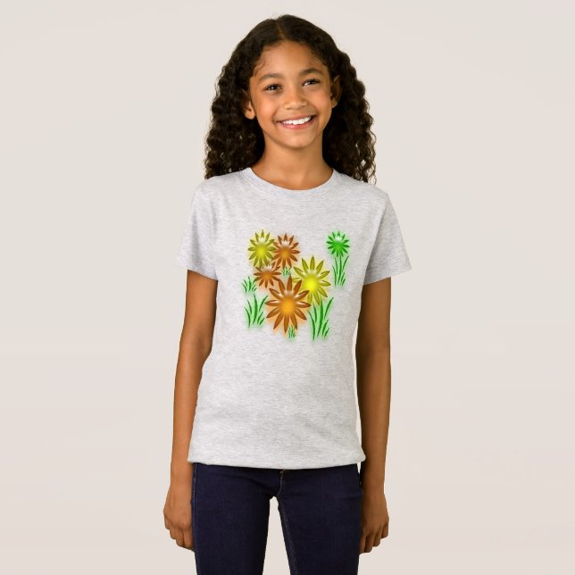 T-shirt - Neon Flowers (Front Full)