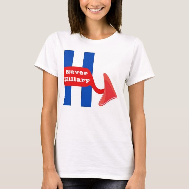 T-Shirt Never Hillary (Front)