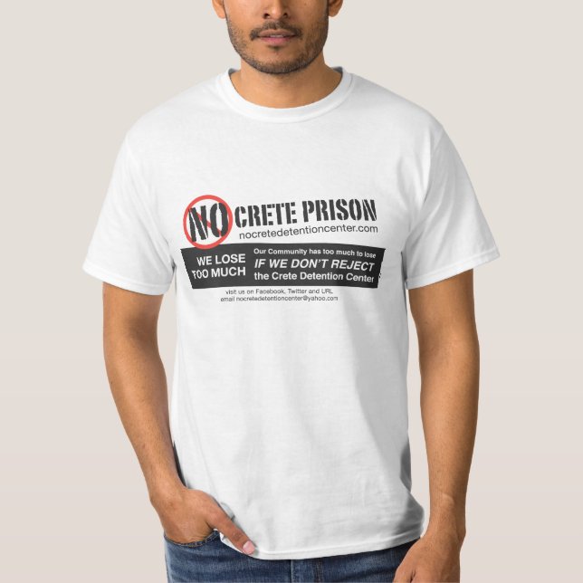 T-shirt No Crete Detention Centre (Front)
