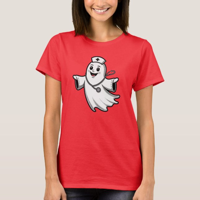 T-shirt Nurse Halloween Fun  (Front)