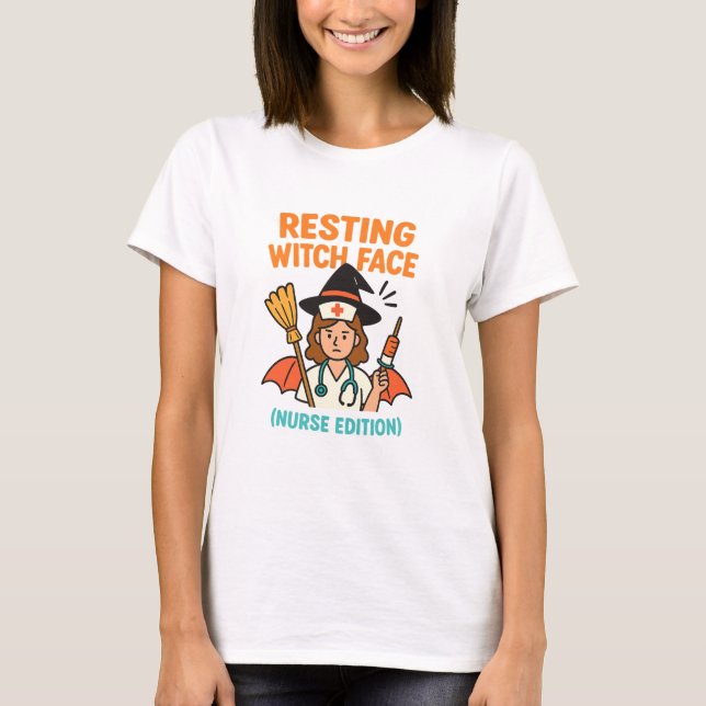 T-shirt Nurse Halloween Fun – Spooky Shift Magic (Front)