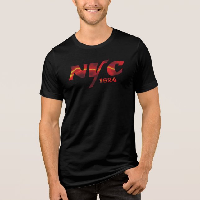 T-Shirt NYC 1624 Tri-Blend Shirt (Front)