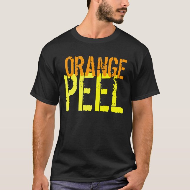 T-Shirt Orange Peel Funny Customisable Garment (Front)