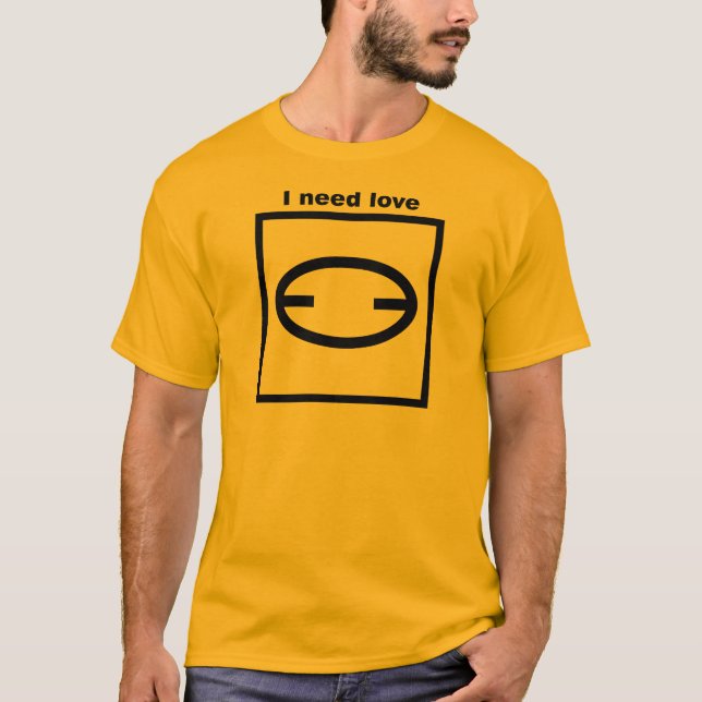 T-Shirt - Orienteering - I need love (Front)
