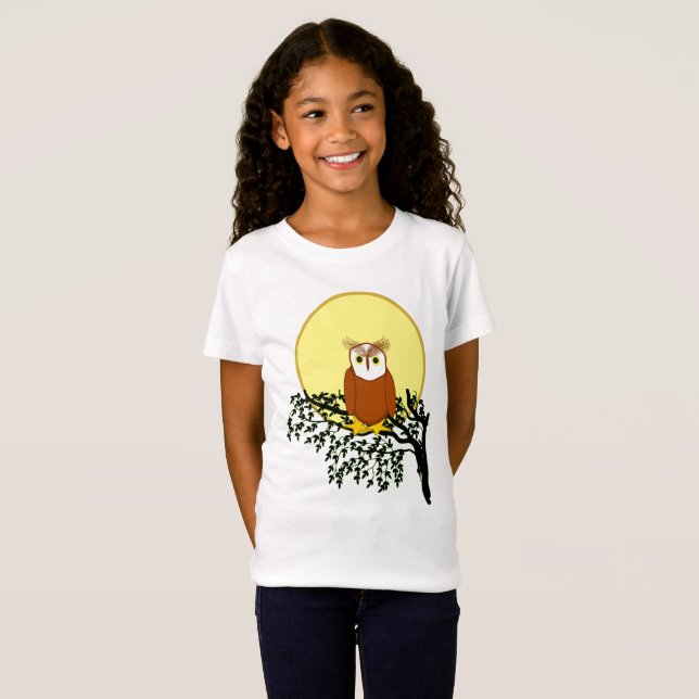 T-Shirt - Owl on Branch (Front Full)