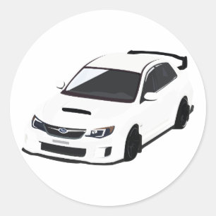 T-shirt Passion Rallye pour Fans de Sportives Classic Round Sticker