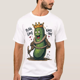 t-shirt Pickle King – Funny Cartoon Pickle Royalty
