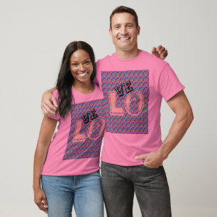 T-SHIRT PINK LOVE Unisex MANDALA BLUE