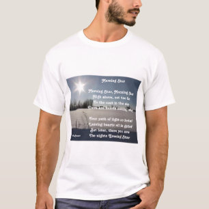 T-Shirt Poem Morning Star By Ladee Basset