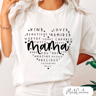t-shirt positive affirmations mother's day, mom's