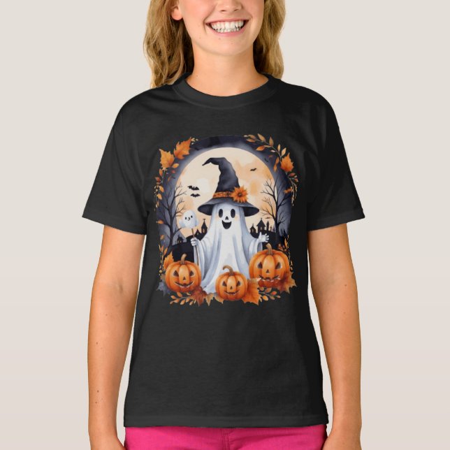 T-shirt pour femmes: Halloween fantôme (Front)