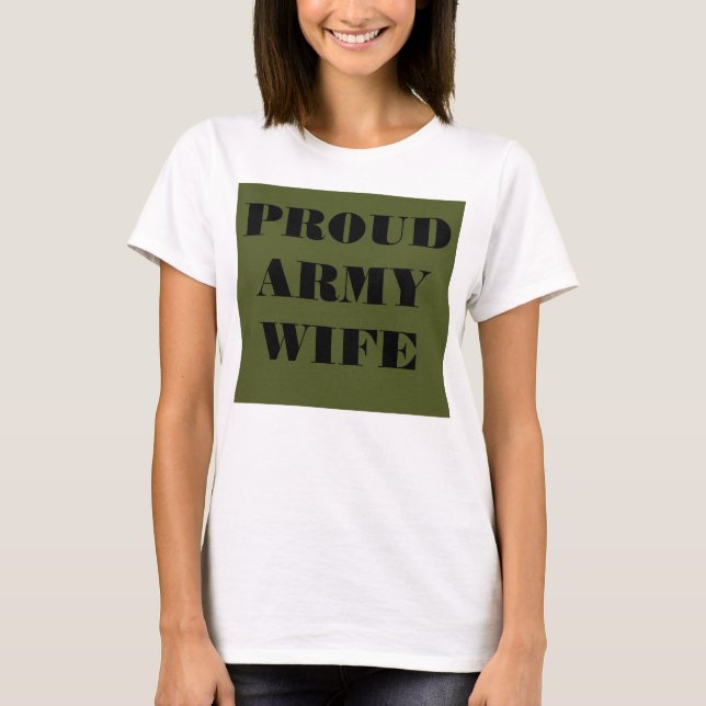 T-Shirt Proud Army Wife (Front)
