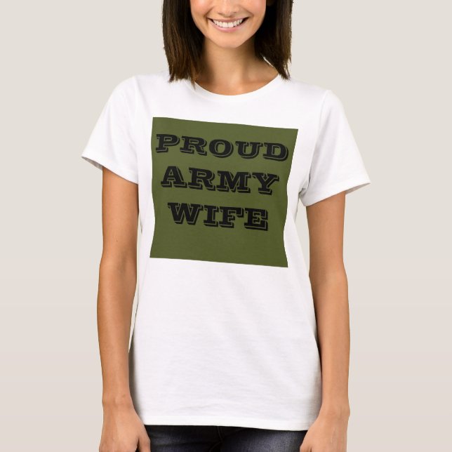 T-Shirt Proud Army Wife (Front)