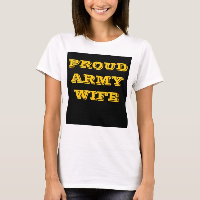 T-Shirt Proud Army Wife (Front)