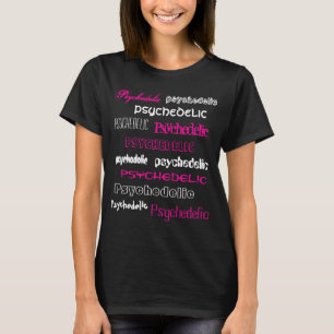 T-Shirt Psychedelic rose et blanc