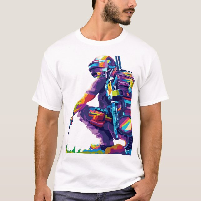 T-Shirt pubg style summer  (Front)