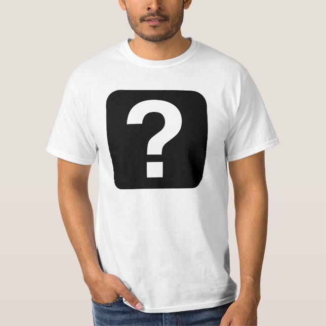 T-Shirt, Question Mark in Square T-Shirt (Front)