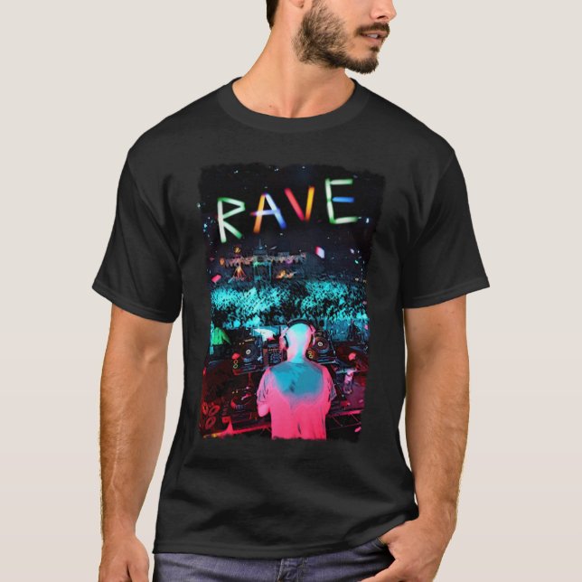 T-shirt Rave psychedelic (Front)