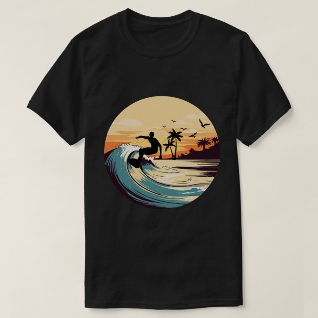 T-Shirt: Ride the Wave of Freedom T-Shirt (Design Front)