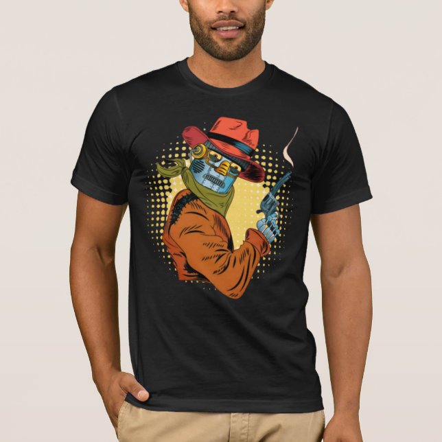 T-Shirt Robot cowboy  (Front)