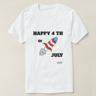 T-Shirt ; Rocket 4Th Of July