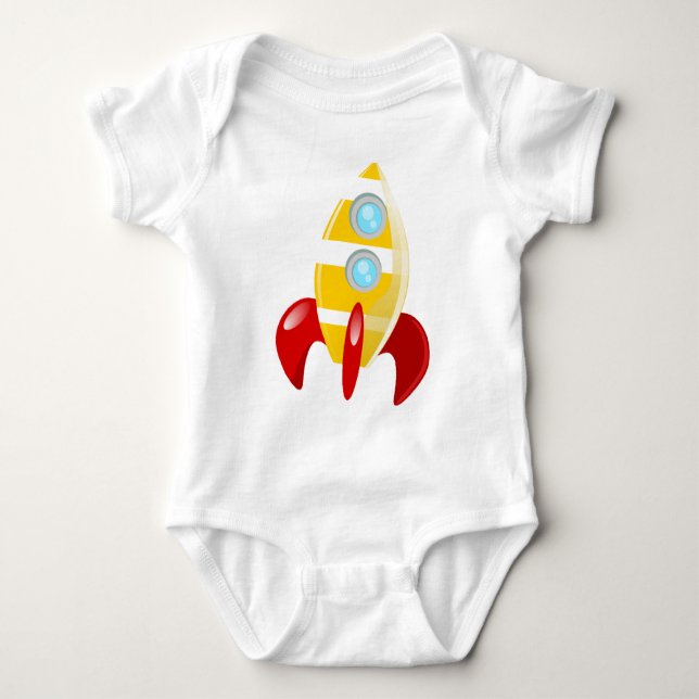 T-shirt rocket baby bodysuit (Front)