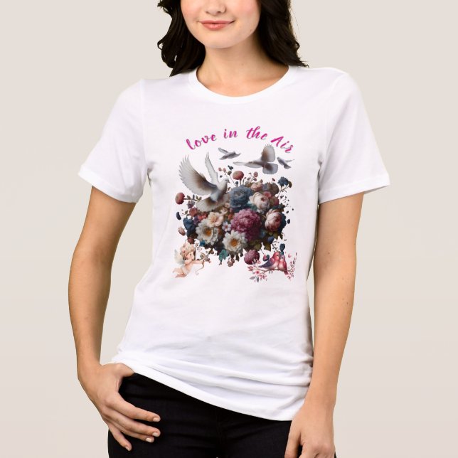 T-Shirt Romantic  Tri-Blend Shirt (Front)