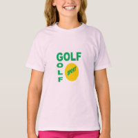 T-shirt rose fille DESIGN GOLF SPORT