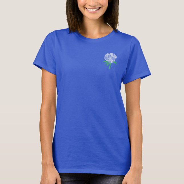 T-shirt - Rose in Shades of Colour (Front)