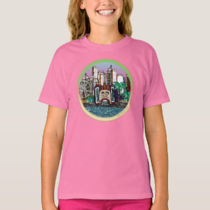 T-Shirt   Round Luna Park - Mauve Sky