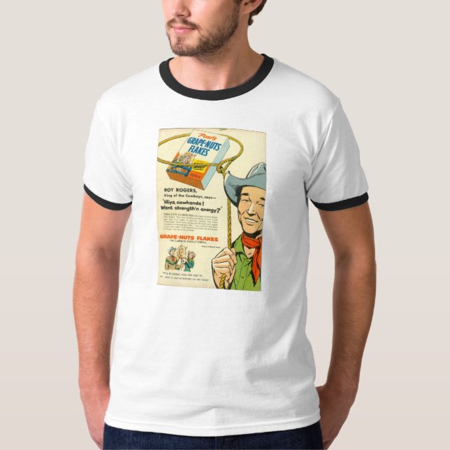 T-Shirt ROY ROGERS 1953 Cereal Advertisement (Front)