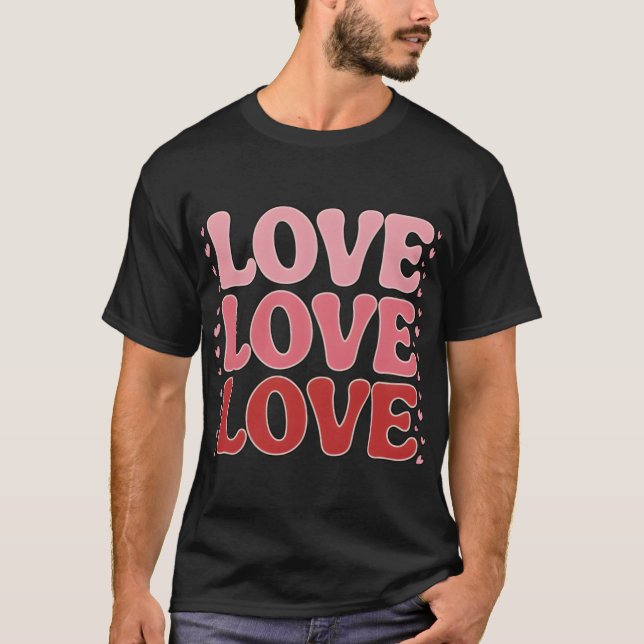 T-shirt Saint-Valentin – Design amour romantique (Front)