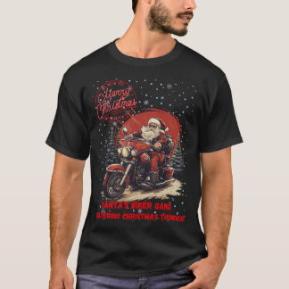 T-Shirt  Santas Biker Gang Merry Christmas 