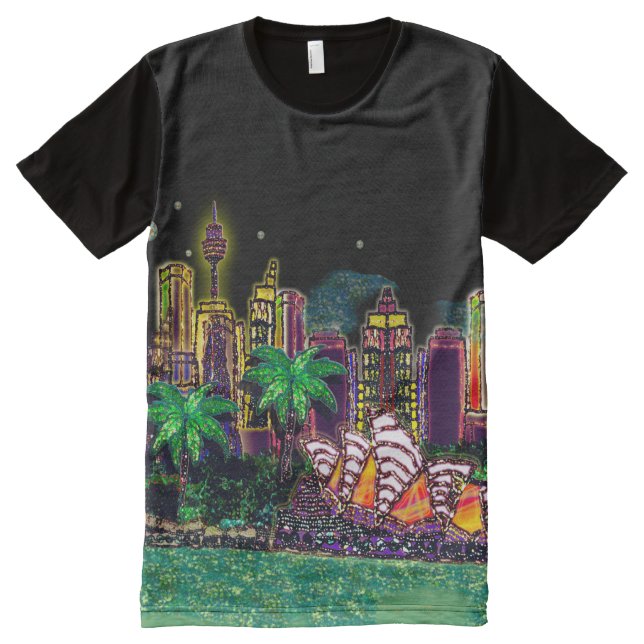 T-Shirt | Sequin Art Print Sydney Australia (Front)