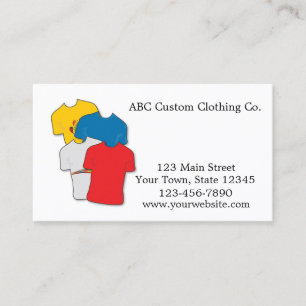 T-shirt Shop Business Card