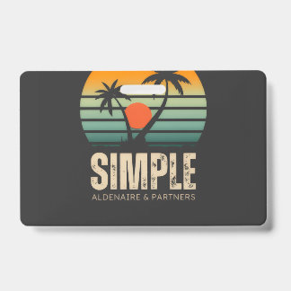 T-shirt Simple Sunset - Tropical vibes design ID Badge