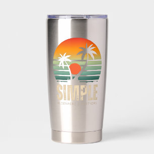 T-shirt Simple Sunset - Tropical vibes design Insulated Tumbler
