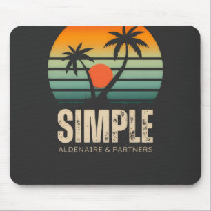 T-shirt Simple Sunset - Tropical vibes design Mouse Mat