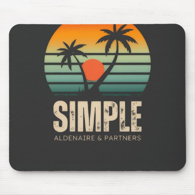 T-shirt Simple Sunset - Tropical vibes design Mouse Mat (Front)