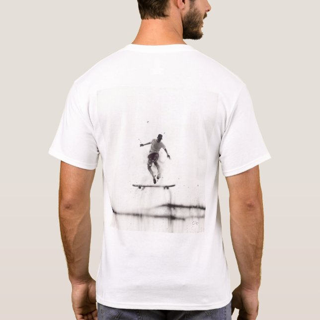 T-Shirt Skateboard 5 | Contemporary Art by OlRo Ar (Back)
