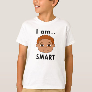 T-shirt Smiling Boy I am SMART