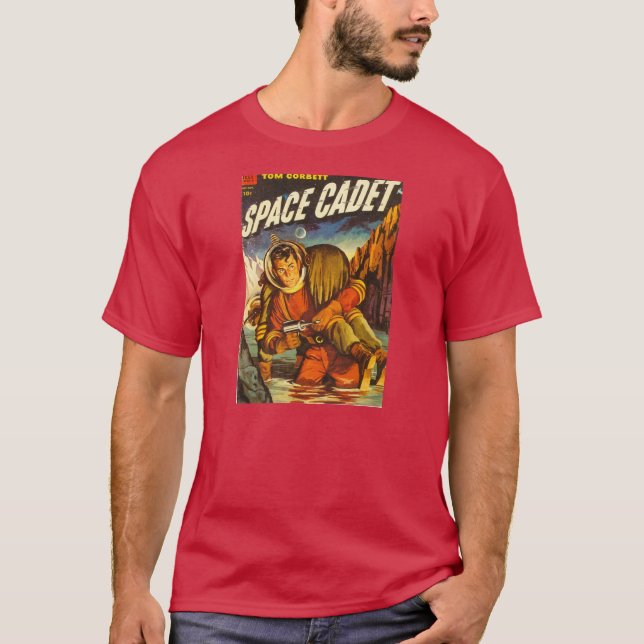 T-Shirt SPACE CADET Sci-Fi 1954 Comic Book Cover (Front)
