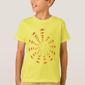T-shirt - Spirals of Red Stars (Front)