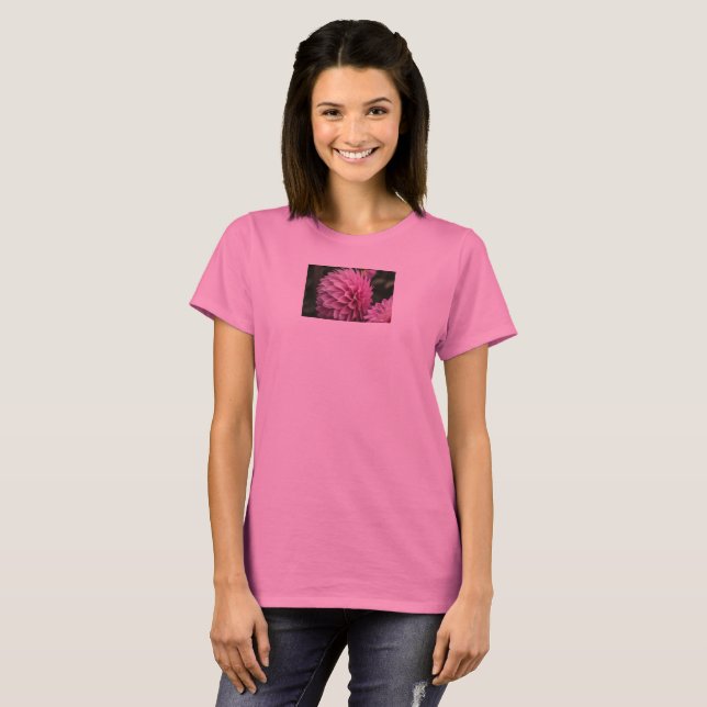 T-Shirt spring dahlia flower  (Front Full)