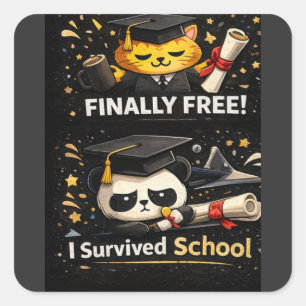 T-Shirt Square Sticker