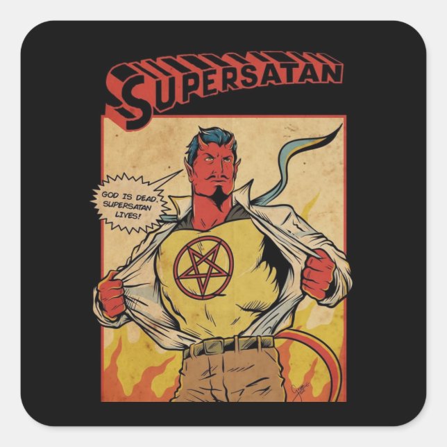 T-Shirt Square Sticker (Front)
