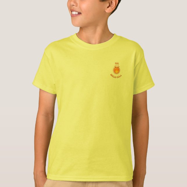 T-Shirt “Sun Shines Alone” – Fresh Style with Less (Front)