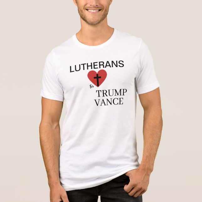 T-shirt supporting Trump Tri-Blend Shirt (Front)