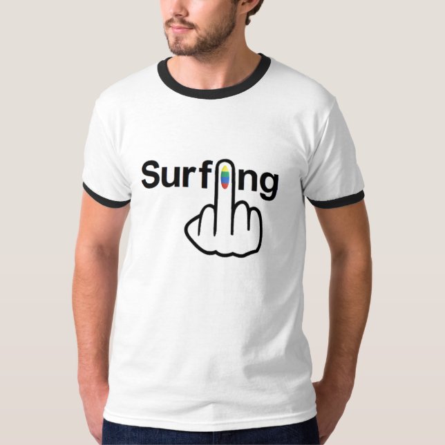T-Shirt Surfing Flip (Front)